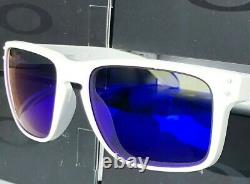 NEW Oakley HOLBROOK Matte White POLARIZED Galaxy Blue lenses Sunglass 9102