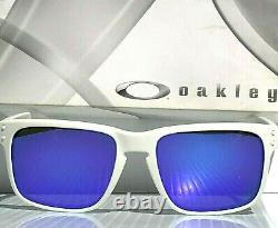 NEW Oakley HOLBROOK Matte White POLARIZED Galaxy Violet lenses Sunglass 9102