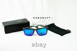 NEW Oakley HOLBROOK (OO9102-F0 55) Matte Black/Prizm Sapphire Polarized Lens