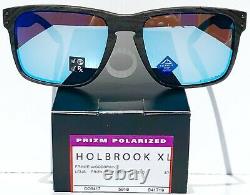 NEW Oakley HOLBROOK XL Woodgrain Polarized Deep Water PRIZM H2O Sunglass 941719