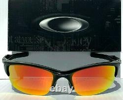 NEW Oakley Half Jacket 2.0 Black w POLARIZED Galaxy Ruby Lens Sunglass 9154