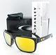New Oakley Holbrook Sunglasses Polished Black 24k Iridium 9102-e355 Gold Genuine