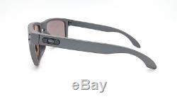 NEW Oakley Holbrook sunglasses Steel Prizm Daily Polarized 9102-B5 grey GENUINE