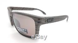 NEW Oakley Holbrook sunglasses Woodgrain Prizm Daily Polarized 9102-B7 Wood grey
