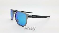 NEW Oakley Latch Alpha sunglasses Gunmetal Prizm Sapphire Polarized oo4128-0453