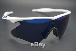 NEW Oakley M Frame Heater Sunglasses Polished White Frame / Ice Iridium Lens USA