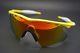 New Oakley M Frame Heater Sunglasses Team Yellow / Fire Iridium Vented Lens