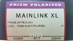 NEW Oakley Mainlink XL sunglasses Black Prizm Black Polarized 9264-45 AUTHENTIC