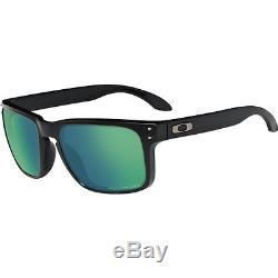 NEW Oakley Men + Woman Sunglasses Holbrook Matte Black / Emerald Polarized Lens