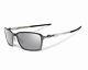 New Oakley Men's Polarized Tincan Oo4082-07 Grey Rectangle Sunglasses Authentic