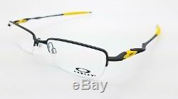 NEW Oakley OX3129 RX Eyeglass Frame Matte Black Yellow OX3129-0851 51mm Half Rim