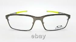 NEW Oakley OX3232 RX Base Plane Frame Silver OX3232-0652 52mm Metal Square Wire