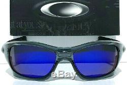 NEW Oakley PIT BULL Crystal Black w POLARIZED Galaxy BLUE lens Sunglass 9127