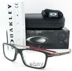 NEW Oakley Pitchman RX Prescription Frame Black Red OX8050-0553 AUTHENTIC 8050