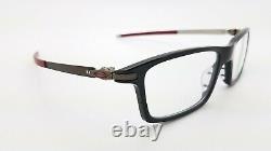 NEW Oakley Pitchman RX Prescription Frame Black Red OX8050-0553 AUTHENTIC 8050