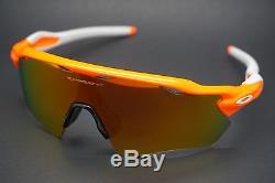 NEW Oakley Radar EV Path Sunglasses Neon Orange / Fire Iridium Polarized Lens