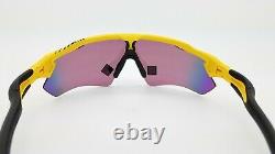 NEW Oakley Radar EV Path sunglasses Matte Yellow Tour France Prizm Road 9208-76