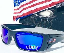 NEW Oakley SI Fuel Cell Black USA Flag POLARIZED Galaxy Blue Sunglass 9096