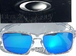 NEW Oakley SLIVER Crystal Clear w Sapphire Blue Iridium Sunglass oo9262-06
