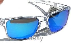 NEW Oakley SLIVER Crystal Clear w Sapphire Blue Iridium Sunglass oo9262-06