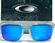 New Oakley Sliver Xl Clear Crystal Polarized Galaxy Blue 2 Lens Sunglass 9341