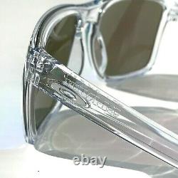 NEW Oakley SLIVER XL CLEAR Crystal POLARIZED Galaxy Blue 2 Lens Sunglass 9341