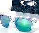 New Oakley Sliver Xl Clear Polished Frame W Jade Iridium Lens Sunglass 9341-02