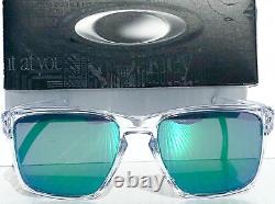 NEW Oakley SLIVER XL CLEAR polished frame w JADE Iridium Lens Sunglass 9341-02