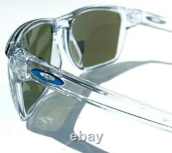 NEW Oakley SYLAS Clear Crystal polished w PRIZM Sapphire Blue Sunglass 9448-04