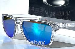 NEW Oakley SYLAS Polished Clear POLARIZED Galaxy Blue Lens Sunglass 9448