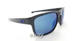 NEW Oakley Sliver Sunglasses Black Ice Iridium MOTO GP 9262-28 AUTHENTIC Blue Mx