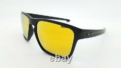 NEW Oakley Sliver XL Sunglasses Matte Black 24K Iridium gold 9341-07 AUTHENTIC