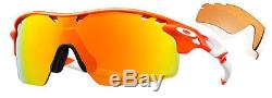 NEW Oakley Sunglasses RADARLOCK XL Blood Orange / Fire Irid Polarized OO9170-02