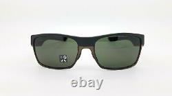 NEW Oakley Sunglasses Two Face Matte Black Dark Grey AUTHENTIC 9256-0160 twoface