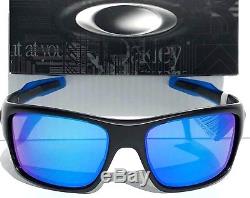 NEW Oakley TURBINE Black Sapphire Fade POLARIZED PRIZM Blue Sunglass 9263-3663