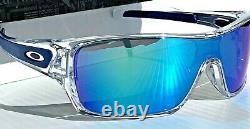 NEW Oakley TURBINE ROTOR Clear POLARIZED Galaxy Blue Sunglass oo9307