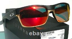NEW Oakley TWO FACE Black Matte Gold Polarized Galaxy Ruby Sunglass 9189