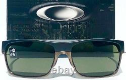 NEW Oakley TWO FACE Matte BLACK Copper frame w Dark Grey Sunglass 9256-01