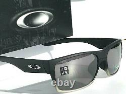NEW Oakley TWO FACE Matte BLACK w PRIZM Black Iridium Lens Sunglass 9256-13