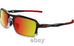 NEW Oakley Triggerman Sunglasses, Black Ink / Ruby Iridium, OO9266-10
