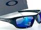 New Oakley Valve Black Polarized Deep Blue Angler Sunglass 9236-12