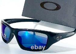 NEW Oakley VALVE Black POLARIZED Deep BLUE ANGLER Sunglass 9236-12
