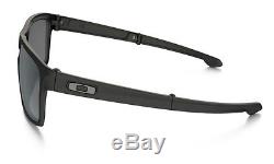 NEW POLARIZED Men's Oakley SLIVER FOLDABLE Sunglasses MATTE BLACK IRIDIUM LENS