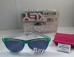 NIB Oakley FROGSKINS MARINE Fade Blue-Green/Blue Iridium Sunglasses 24-237 RARE