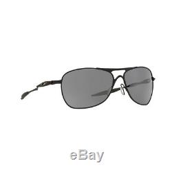 New Authentic Oakley Crosshair Sunglasses OO4060-03 Matte Black Iridium Lens NIB