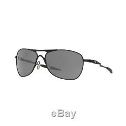 New Authentic Oakley Crosshair Sunglasses OO4060-03 Matte Black Iridium Lens NIB