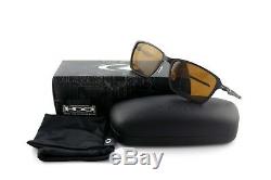 New Genuine OAKLEY TINCAN Polished Black Dark Bronze Mens Sunglasses OO 4082 02