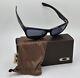 New Men's Oakley Jupiter Sunglasses Black Pattern With Grey Lenses