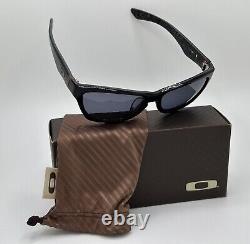 New Men's Oakley Jupiter Sunglasses Black Pattern With Grey Lenses
