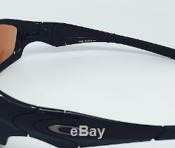 New Men's Oakley STRAIGHT JACKET 26-237 Polished Black with VR28 Black Iridium